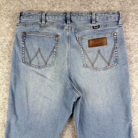 Wrangler Retro Flare Jeans Womens 32 Long High Rise Western Boho Stretch Denim - Picture 10 of 16